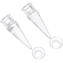 将图片加载到图库查看器，Clear 2 in 1 Interchangeable Screw Fit Plug and Taper Set
