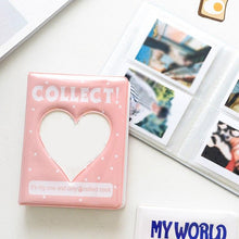 将图片加载到图库查看器，64 Pockets 3 Inches Photo Album Card Holder Receipt Storage Hollow Love Heart Photo Holder Business Card Bag Kpop Photocard Holder Book Polaroid Book Album Gifts For Valentines Day
