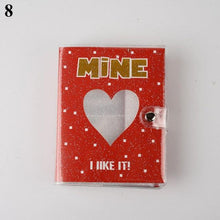 将图片加载到图库查看器，64 Pockets 3 Inches Photo Album Card Holder Receipt Storage Hollow Love Heart Photo Holder Business Card Bag Kpop Photocard Holder Book Polaroid Book Album Gifts For Valentines Day
