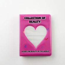 将图片加载到图库查看器，64 Pockets 3 Inches Photo Album Card Holder Receipt Storage Hollow Love Heart Photo Holder Business Card Bag Kpop Photocard Holder Book Polaroid Book Album Gifts For Valentines Day
