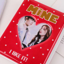 将图片加载到图库查看器，64 Pockets 3 Inches Photo Album Card Holder Receipt Storage Hollow Love Heart Photo Holder Business Card Bag Kpop Photocard Holder Book Polaroid Book Album Gifts For Valentines Day
