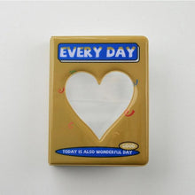 将图片加载到图库查看器，64 Pockets 3 Inches Photo Album Card Holder Receipt Storage Hollow Love Heart Photo Holder Business Card Bag Kpop Photocard Holder Book Polaroid Book Album Gifts For Valentines Day
