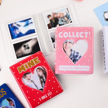将图片加载到图库查看器，64 Pockets 3 Inches Photo Album Card Holder Receipt Storage Hollow Love Heart Photo Holder Business Card Bag Kpop Photocard Holder Book Polaroid Book Album Gifts For Valentines Day
