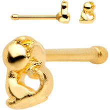 Load image into Gallery viewer, Clear Gem Gold PVD House Pets Nose Bone 6 Pack Set
