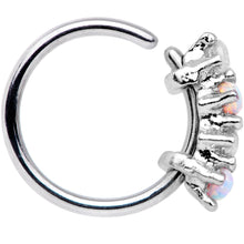 将图片加载到图库查看器，20G 5/16 White Synthetic Opal Staccato Seamless Circular Ring
