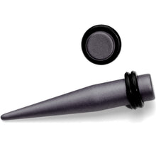 Load image into Gallery viewer, Brown Matte Silicone Straight Taper Set 4mm to 12mm
