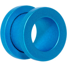 Load image into Gallery viewer, Aqua Matte Silicone Screw Fit Tunnel Plug Set 6mm to 25mm
