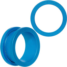 Load image into Gallery viewer, Aqua Matte Silicone Screw Fit Tunnel Plug Set 6mm to 25mm
