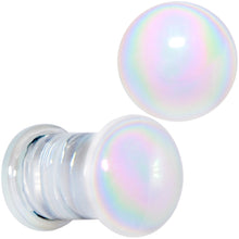 Load image into Gallery viewer, White Glass Radical Radiance Double Flare Plug Set 5mm to 19mm
