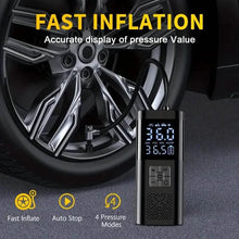 Load image into Gallery viewer, Portable Electric Tire Inflator – 150PSI Air Compressor with Digital Gauge &amp; LED Light
