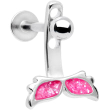 将图片加载到图库查看器，Pink Glitter Mermaid Tail Dangle Cartilage Tragus Helix Piercing
