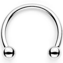 Load image into Gallery viewer, 16G 3/8 White Faux Opal Twisted Hoseshoe and Clicker Set of 3
