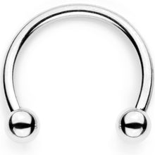 将图片加载到图库查看器，16G 3/8 Teal Faux Opal Twisted Horseshoe and Clicker Set of 3
