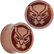 Load image into Gallery viewer, Licensed Marvel Black Panther Sawo Wood Saddle Plug Set
