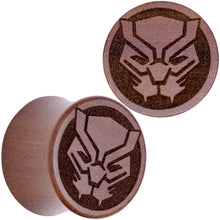 Load image into Gallery viewer, Licensed Marvel Black Panther Sawo Wood Saddle Plug Set

