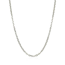 将图片加载到图库查看器，14k White Gold Diamond Cut Cable Link Chain 1.8mm
