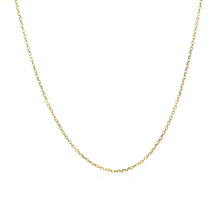 将图片加载到图库查看器，14k Yellow Gold Diamond Cut Cable Link Chain 0.8mm
