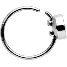 将图片加载到图库查看器，20G 5/16 White Synthetic Opal Inlay Seamless Circular Ring
