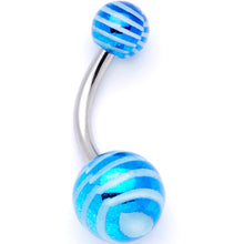 Load image into Gallery viewer, Pastel Stripes Party Pack Belly Ring Set of 4
