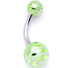 Load image into Gallery viewer, Pastel Stripes Party Pack Belly Ring Set of 4
