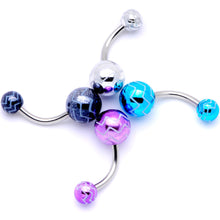 Load image into Gallery viewer, Parade of Color Zig Zag Party Pack Belly Ring Set of 4
