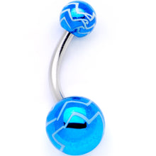 Load image into Gallery viewer, Parade of Cool Zig Zag Party Pack Belly Ring Set of 4
