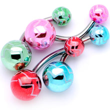 Load image into Gallery viewer, Party Party Party Zig Zag Party Pack Belly Ring Set of 4
