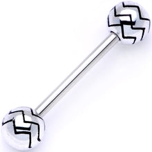 Load image into Gallery viewer, Pastel Zig Zag Party Barbell Tongue Ring Set of 4
