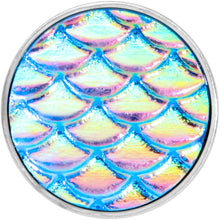 Load image into Gallery viewer, Aqua Mermaid Scale Barbell Tongue Ring
