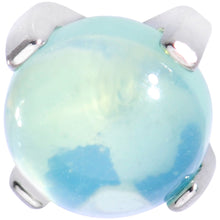 将图片加载到图库查看器，16G 1/4 Green Jade Internally Threaded Labret Monroe Tragus
