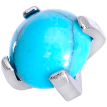 将图片加载到图库查看器，16G 1/4 Turquoise Internally Threaded Labret Monroe Tragus
