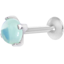 将图片加载到图库查看器，16G 5/16 Green Jade Internally Threaded Labret Monroe Tragus
