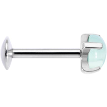 将图片加载到图库查看器，16G 5/16 Green Jade Internally Threaded Labret Monroe Tragus

