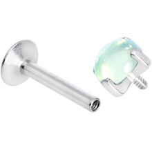 将图片加载到图库查看器，16G 5/16 Green Jade Internally Threaded Labret Monroe Tragus
