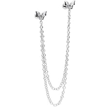 将图片加载到图库查看器，16G 1/4 Springtime Butterfly Cartilage Chain Earring
