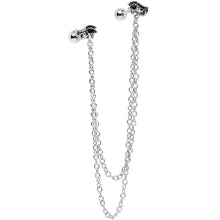 Load image into Gallery viewer, 16G 1/4 Ancient Egyptian Eye of Horus Cartilage Chain Earring

