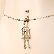 将图片加载到图库查看器，Aurora Gem Dancing Queen Chandelier Dangle Belly Ring Belly Chain
