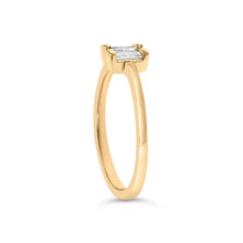 Load image into Gallery viewer, 14K Yellow Gold Plated Sterling Silver 1/5 Cttw Baguette Diamond Open Band Ring
