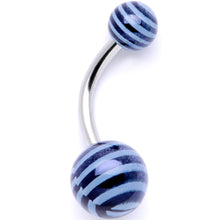 Load image into Gallery viewer, Evening of Color Zig Zag Party Pack Belly Ring Set of 4
