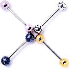 Load image into Gallery viewer, Late Night Party Zig Zag Barbell Tongue Ring Set of 4
