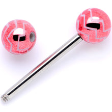 Load image into Gallery viewer, Summer Party Zig Zag Barbell Tongue Ring Set of 4
