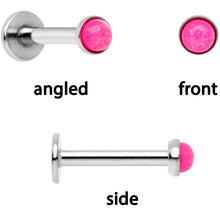 Load image into Gallery viewer, 16G 1/4 Perfect in Pink Cartilage Tragus Earring Set of 3
