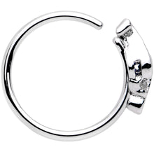 将图片加载到图库查看器，20G 5/16 Blue Clear Gem Oceans Eye Seamless Circular Ring
