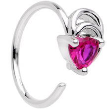 将图片加载到图库查看器，20G 5/16 Pink Gem Triangle Wave Seamless Circular Ring
