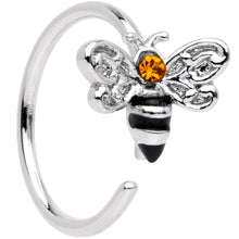 将图片加载到图库查看器，20G 5/16 Yellow Gem Bumble Bee Seamless Circular Ring
