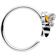 将图片加载到图库查看器，20G 5/16 Yellow Gem Bumble Bee Seamless Circular Ring
