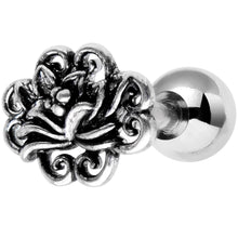 Load image into Gallery viewer, 16G 1/4 Spirit of the Lotus Flower Cartilage Tragus Earring
