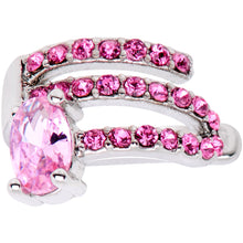 Load image into Gallery viewer, Pink Gem All Of The Bling None Of The Commitment Non Pierced Ear Cuff
