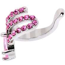 Load image into Gallery viewer, Pink Gem All Of The Bling None Of The Commitment Non Pierced Ear Cuff
