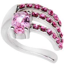 Load image into Gallery viewer, Pink Gem All Of The Bling None Of The Commitment Non Pierced Ear Cuff
